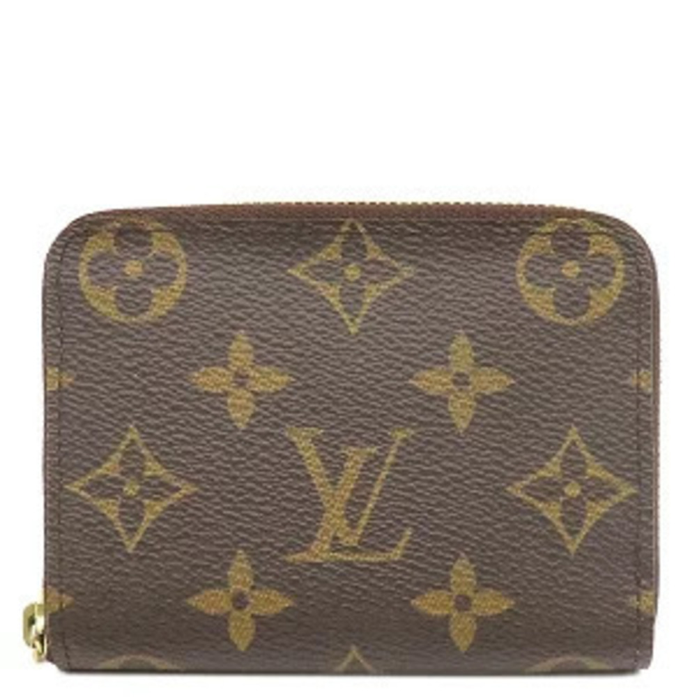 Louis Vuitton Zippy Wallet Coin Monogram Canvas Brown Compact Wallet